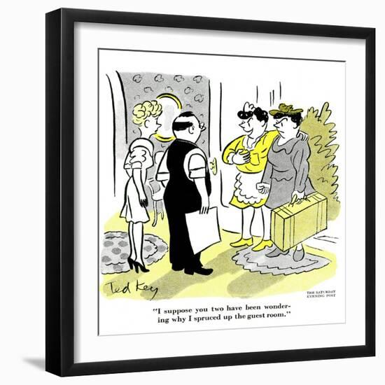 Hazel Cartoon-Ted Key-Framed Giclee Print