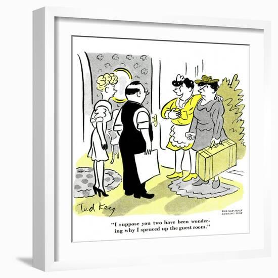 Hazel Cartoon-Ted Key-Framed Giclee Print