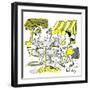 Hazel Cartoon-Ted Key-Framed Giclee Print