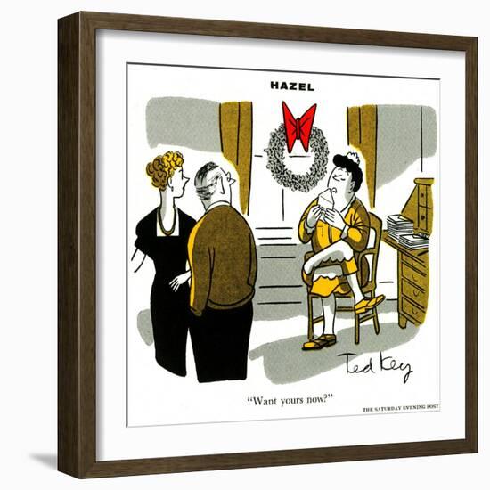 Hazel Cartoon-Ted Key-Framed Giclee Print