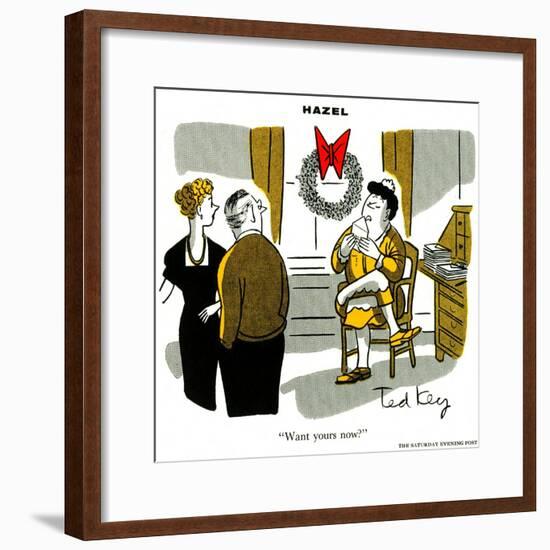 Hazel Cartoon-Ted Key-Framed Giclee Print