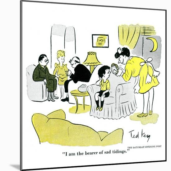 Hazel Cartoon-Ted Key-Mounted Giclee Print