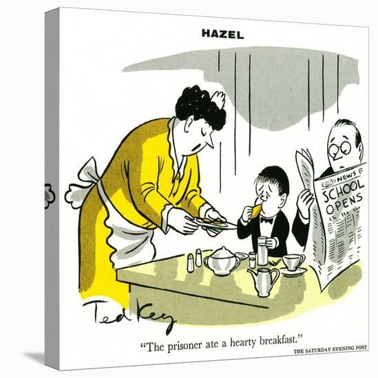 Hazel Cartoon-Ted Key-Stretched Canvas