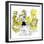 Hazel Cartoon-Ted Key-Framed Giclee Print