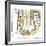 Hazel Cartoon-Ted Key-Framed Giclee Print