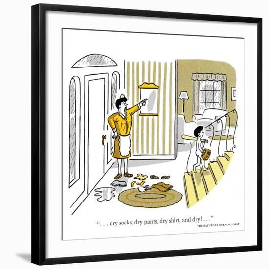 Hazel Cartoon-Ted Key-Framed Giclee Print