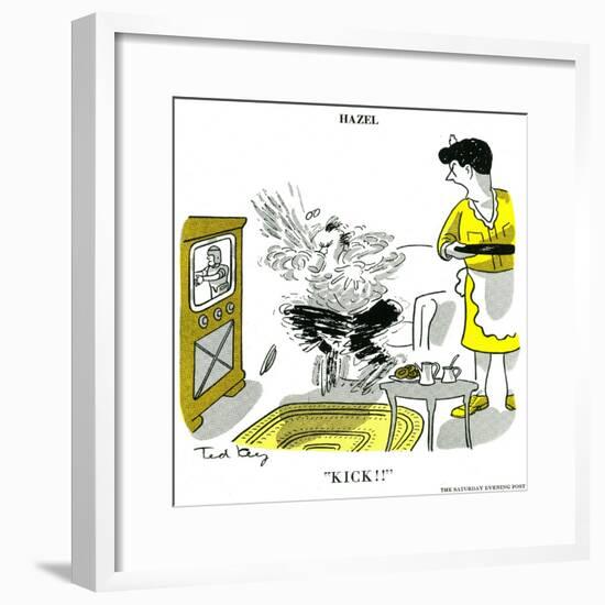 Hazel Cartoon-Ted Key-Framed Giclee Print