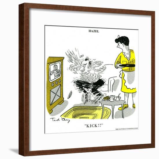 Hazel Cartoon-Ted Key-Framed Giclee Print