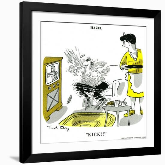 Hazel Cartoon-Ted Key-Framed Giclee Print