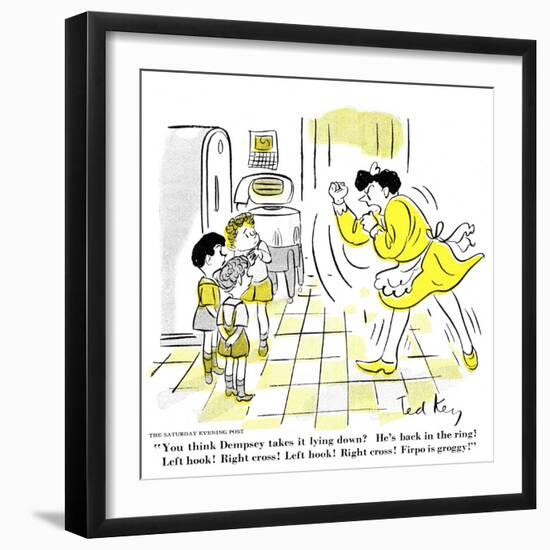 Hazel Cartoon-Ted Key-Framed Giclee Print