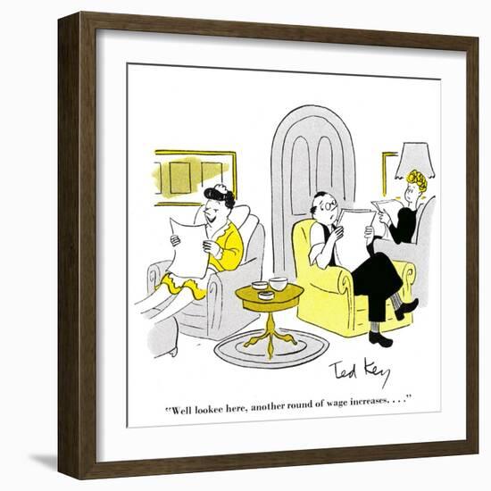 Hazel Cartoon-Ted Key-Framed Giclee Print