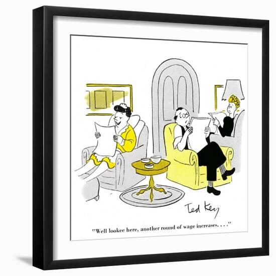 Hazel Cartoon-Ted Key-Framed Giclee Print