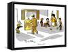 Hazel Cartoon-Ted Key-Framed Stretched Canvas