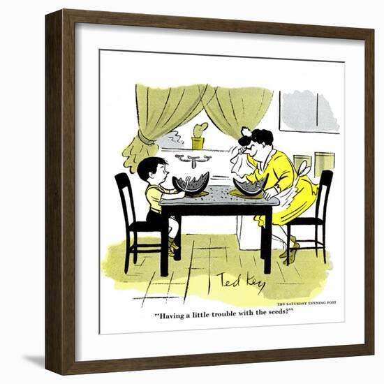 Hazel Cartoon-Ted Key-Framed Giclee Print