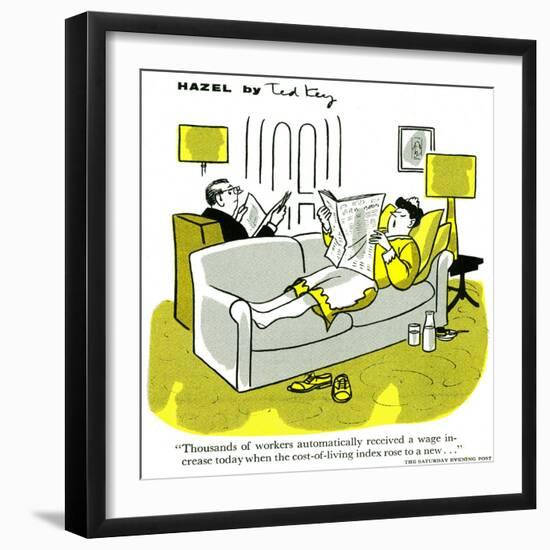 Hazel Cartoon-Ted Key-Framed Giclee Print