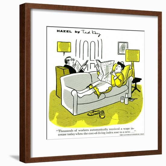 Hazel Cartoon-Ted Key-Framed Giclee Print