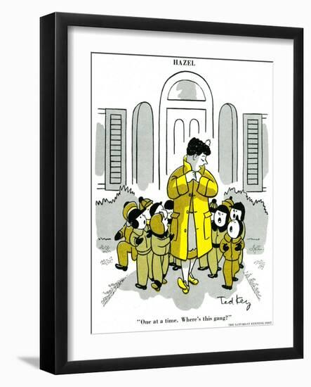 Hazel Cartoon-Ted Key-Framed Giclee Print