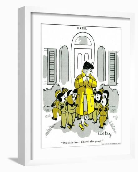 Hazel Cartoon-Ted Key-Framed Giclee Print