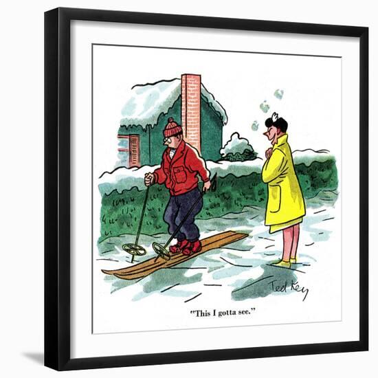 Hazel Cartoon-Ted Key-Framed Giclee Print