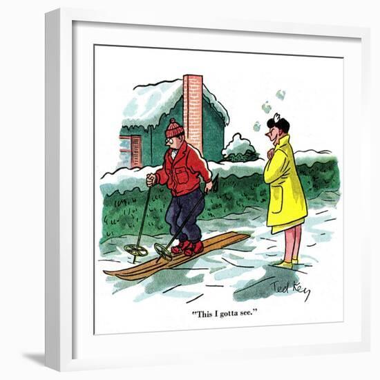 Hazel Cartoon-Ted Key-Framed Giclee Print