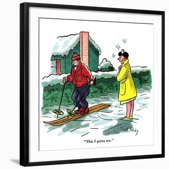 Hazel Cartoon-Ted Key-Framed Giclee Print