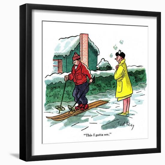 Hazel Cartoon-Ted Key-Framed Giclee Print