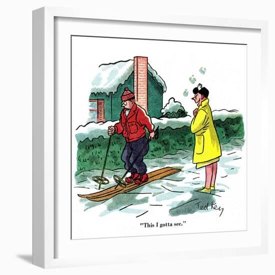 Hazel Cartoon-Ted Key-Framed Giclee Print