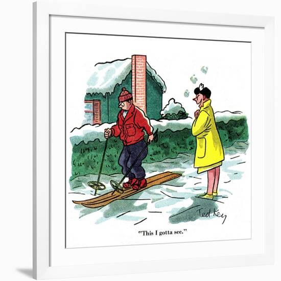 Hazel Cartoon-Ted Key-Framed Giclee Print