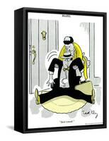 Hazel Cartoon-Ted Key-Framed Stretched Canvas