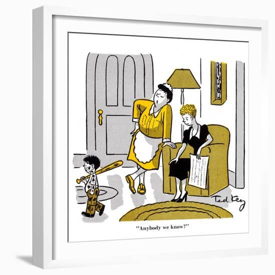 Hazel Cartoon-Ted Key-Framed Giclee Print