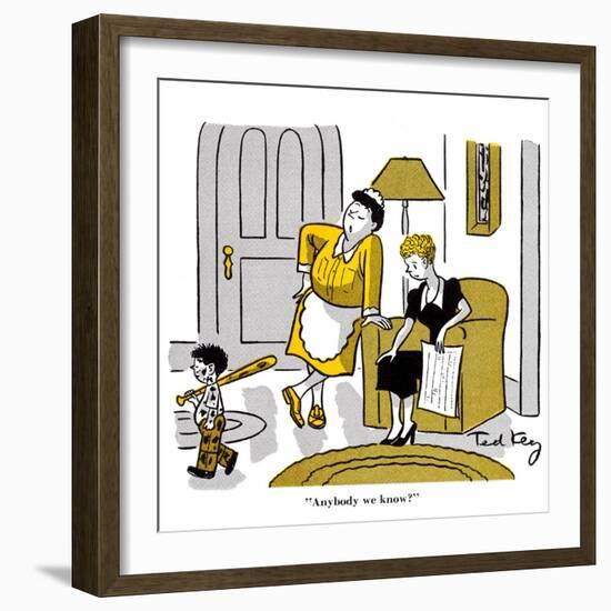 Hazel Cartoon-Ted Key-Framed Giclee Print