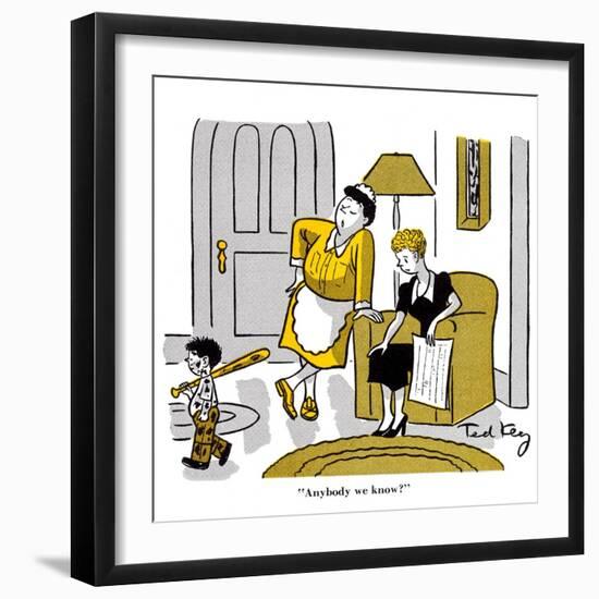 Hazel Cartoon-Ted Key-Framed Giclee Print