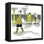 Hazel Cartoon-Ted Key-Framed Stretched Canvas