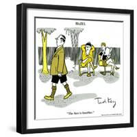 Hazel Cartoon-Ted Key-Framed Giclee Print