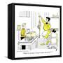 Hazel Cartoon-Ted Key-Framed Stretched Canvas