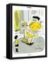 Hazel Cartoon-Ted Key-Framed Stretched Canvas