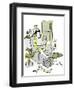 Hazel Cartoon-Ted Key-Framed Giclee Print