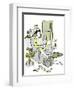 Hazel Cartoon-Ted Key-Framed Giclee Print