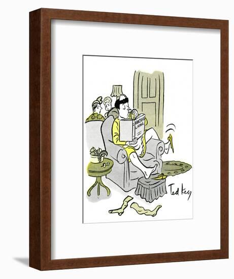 Hazel Cartoon-Ted Key-Framed Giclee Print