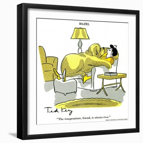 Hazel Cartoon-Ted Key-Framed Giclee Print