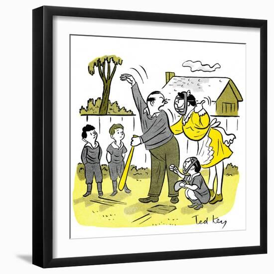 Hazel Cartoon-Ted Key-Framed Giclee Print