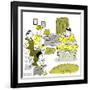 Hazel Cartoon-Ted Key-Framed Giclee Print