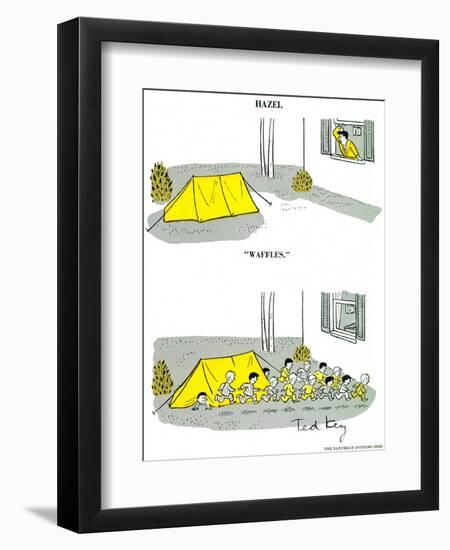 Hazel Cartoon-Ted Key-Framed Giclee Print