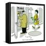 Hazel Cartoon-Ted Key-Framed Stretched Canvas