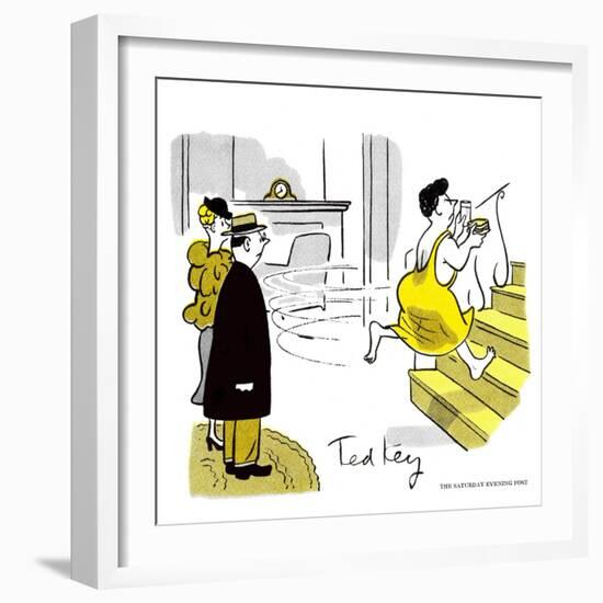 Hazel Cartoon-Ted Key-Framed Giclee Print