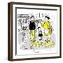 Hazel Cartoon-Ted Key-Framed Giclee Print