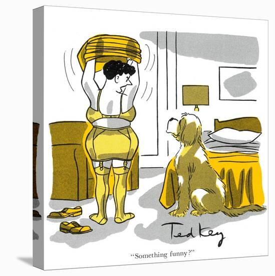 Hazel Cartoon-Ted Key-Stretched Canvas