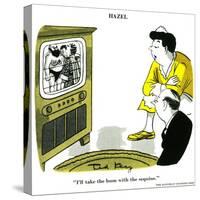 Hazel Cartoon-Ted Key-Stretched Canvas