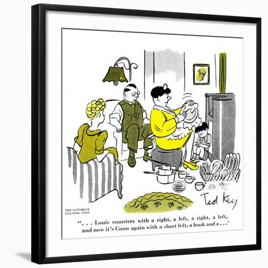 Hazel Cartoon-Ted Key-Framed Giclee Print