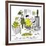 Hazel Cartoon-Ted Key-Framed Giclee Print